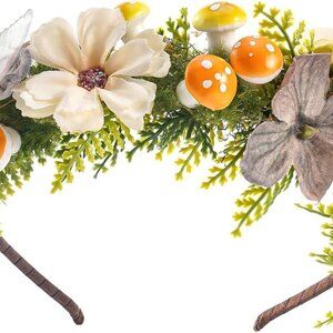 Fantasy Flower Butterfly Mushroom Headband Fairy Woodland Costume Accessory